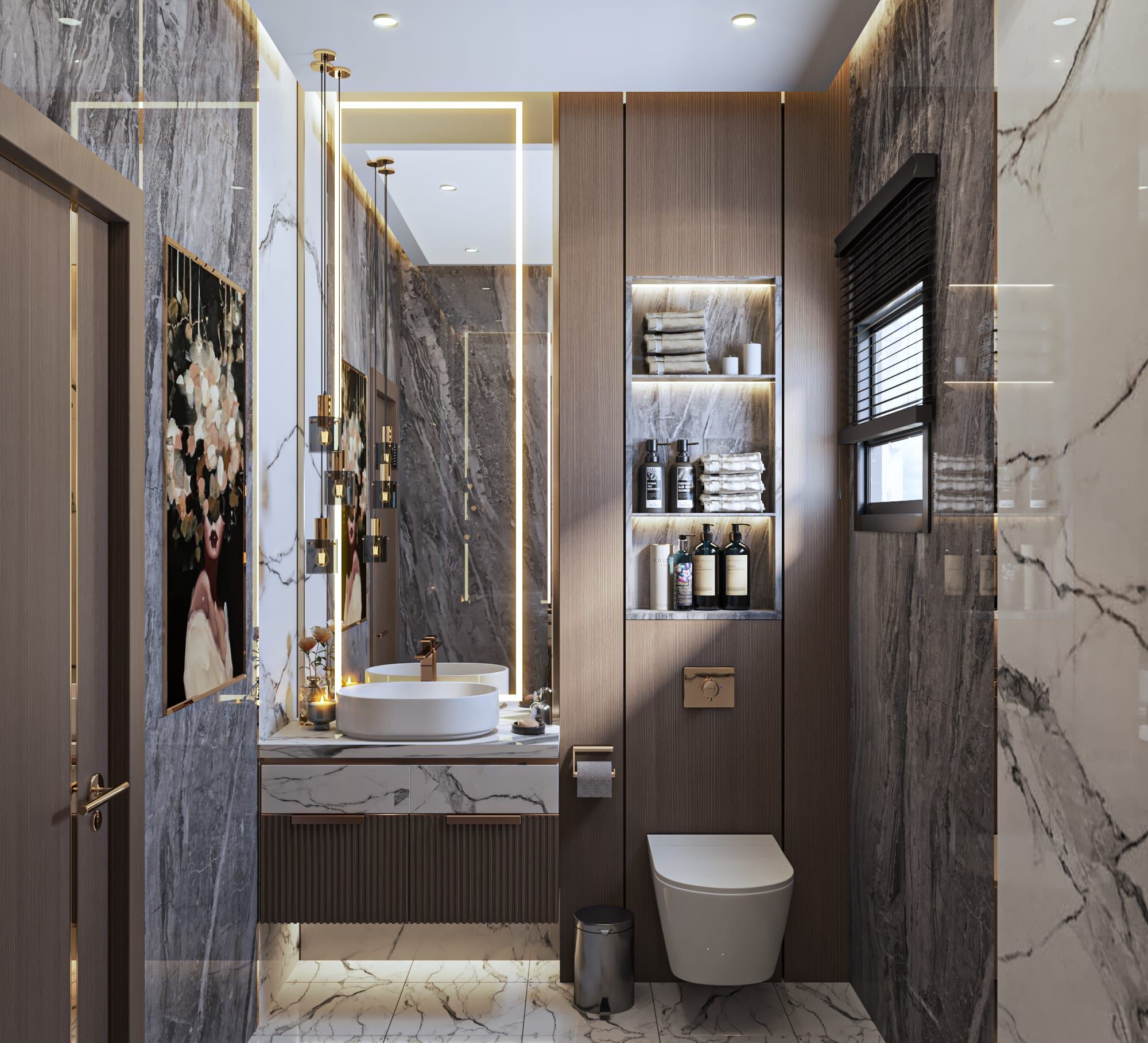LakeView Mr Osama — Master Bathroom