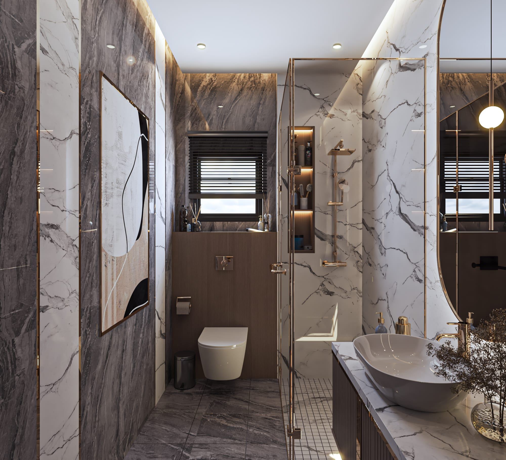 LakeView Mr Osama — Lower Floor Bathroom