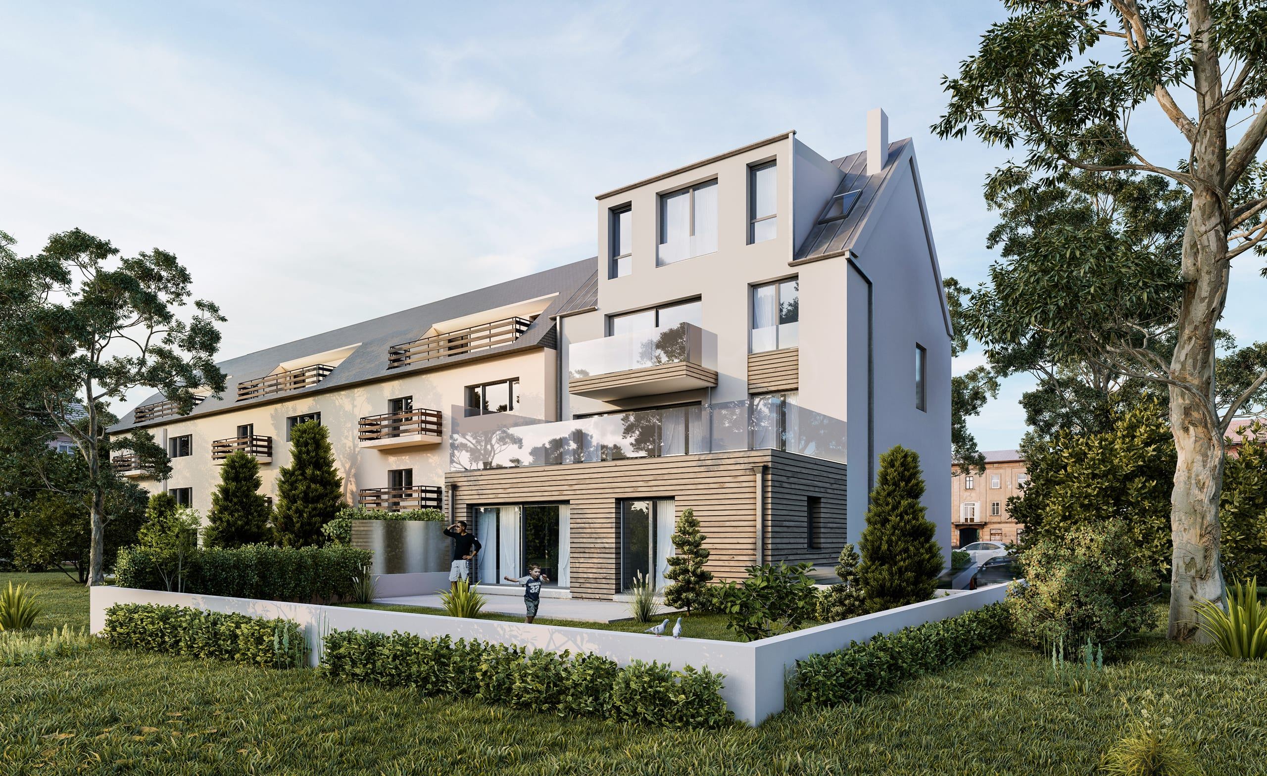 Residential Building, Bonnevoie — view 1
