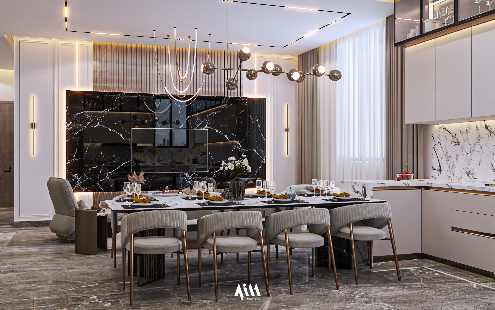 Villa Reception & Kitchen — view 6