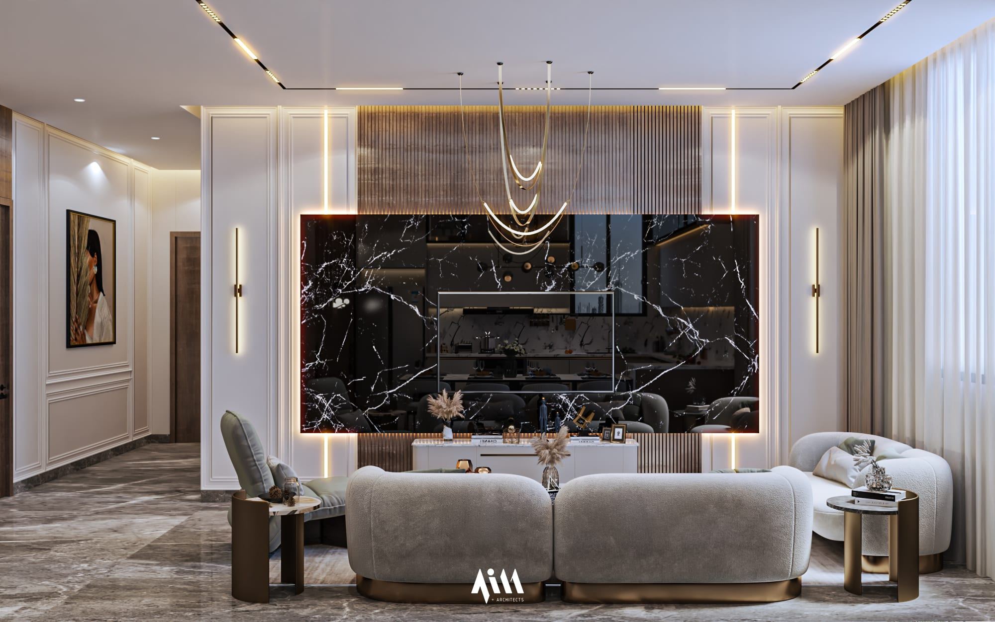 Villa Reception & Kitchen — view 1